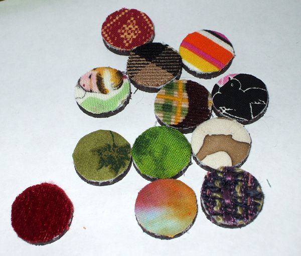 fabric covered locker magnets