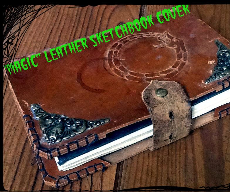 Magic Leather Sketchbook Cover