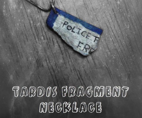 TARDIS Fragment Necklace