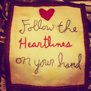 Bordering an Embroidery With Bias Tape