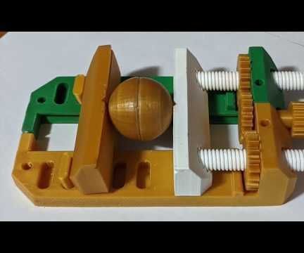 Fully 3D Printed Dual Lead Screw Vise/ Clamp With Quick Release Mechanism
