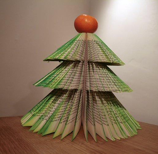 Hardback Book Christmas Tree