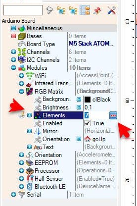 In Visuino Set Components