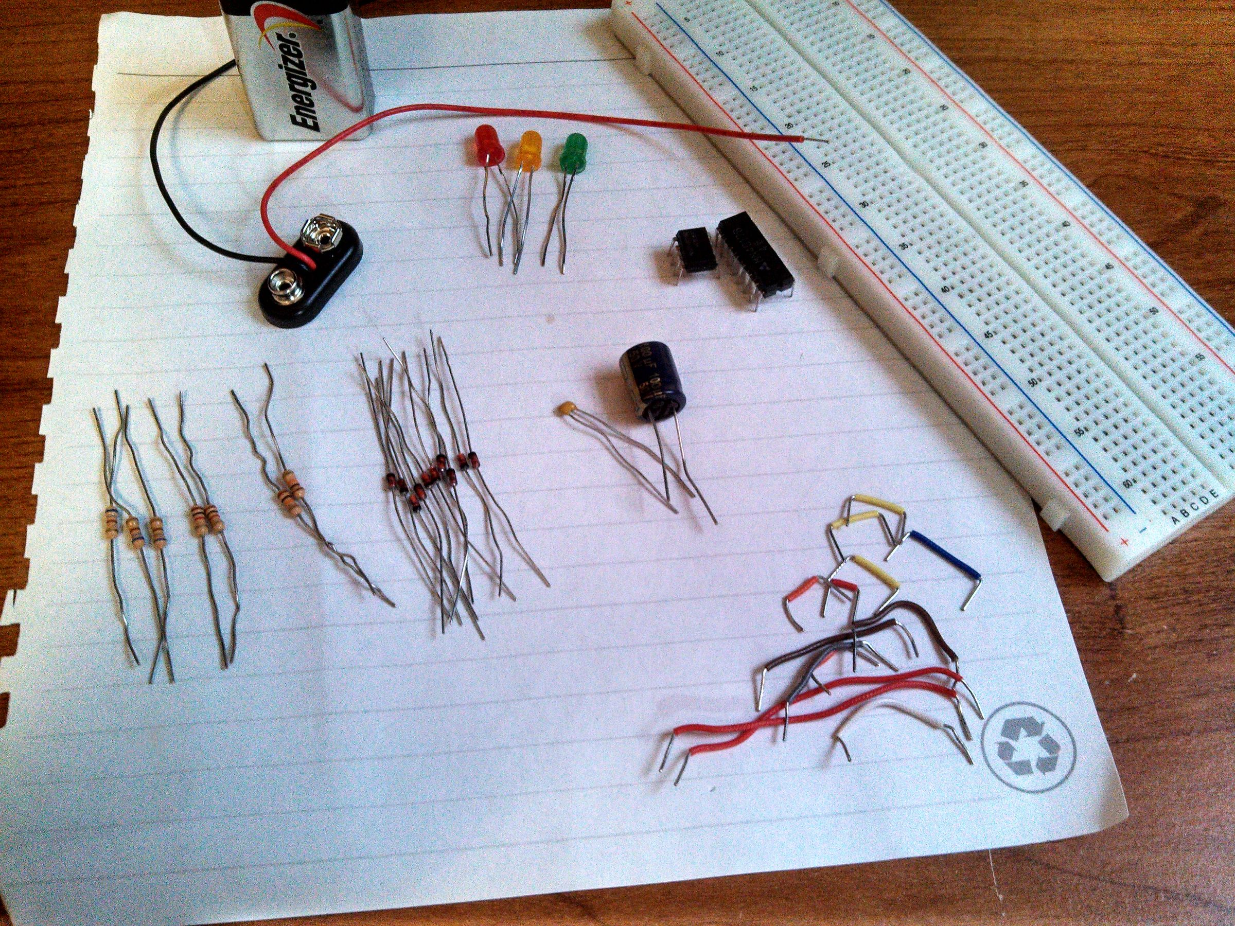 Building a Simple 9V LED Stoplight 8 Steps Instructables