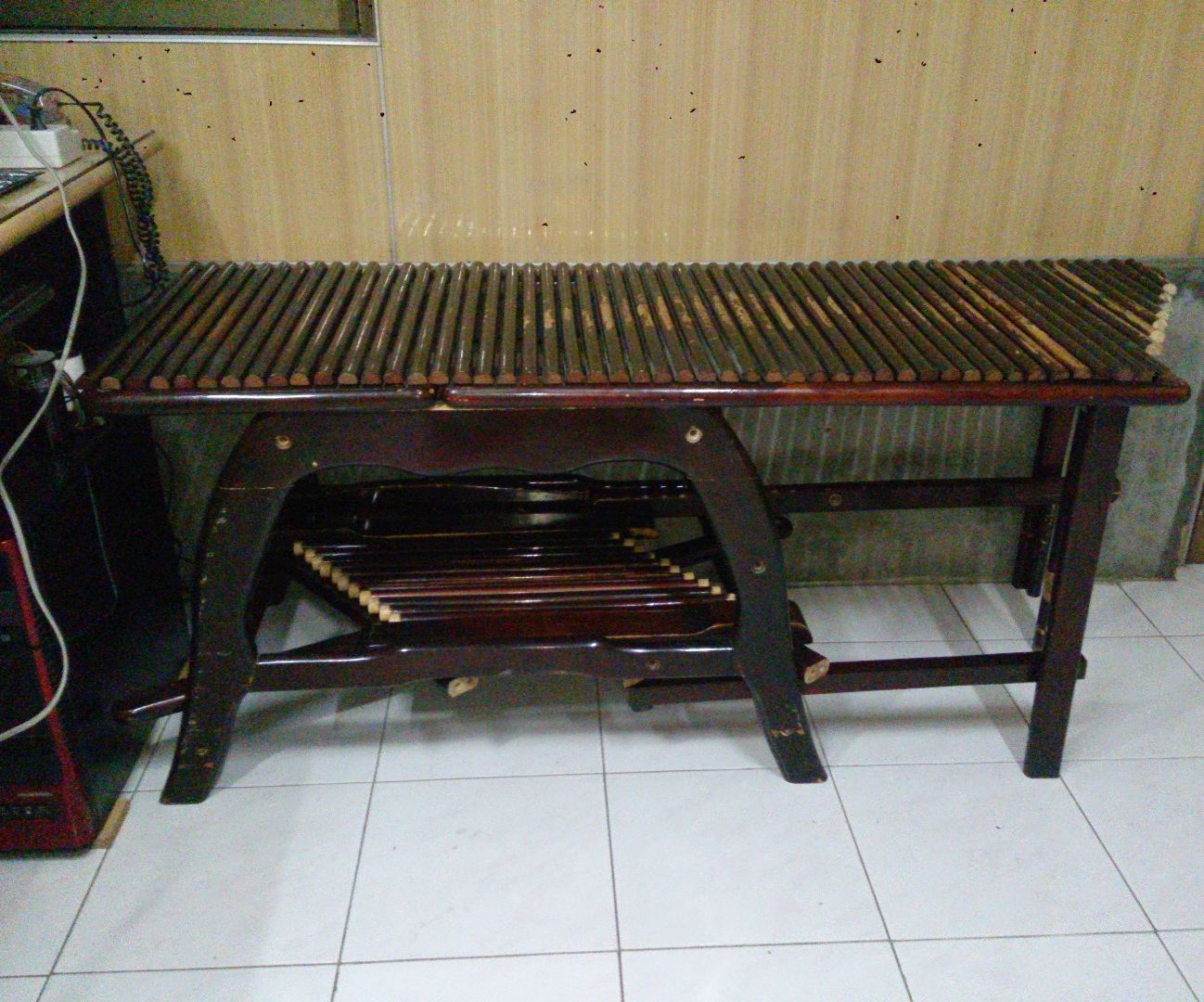 Side Table From Old Swing Chair
