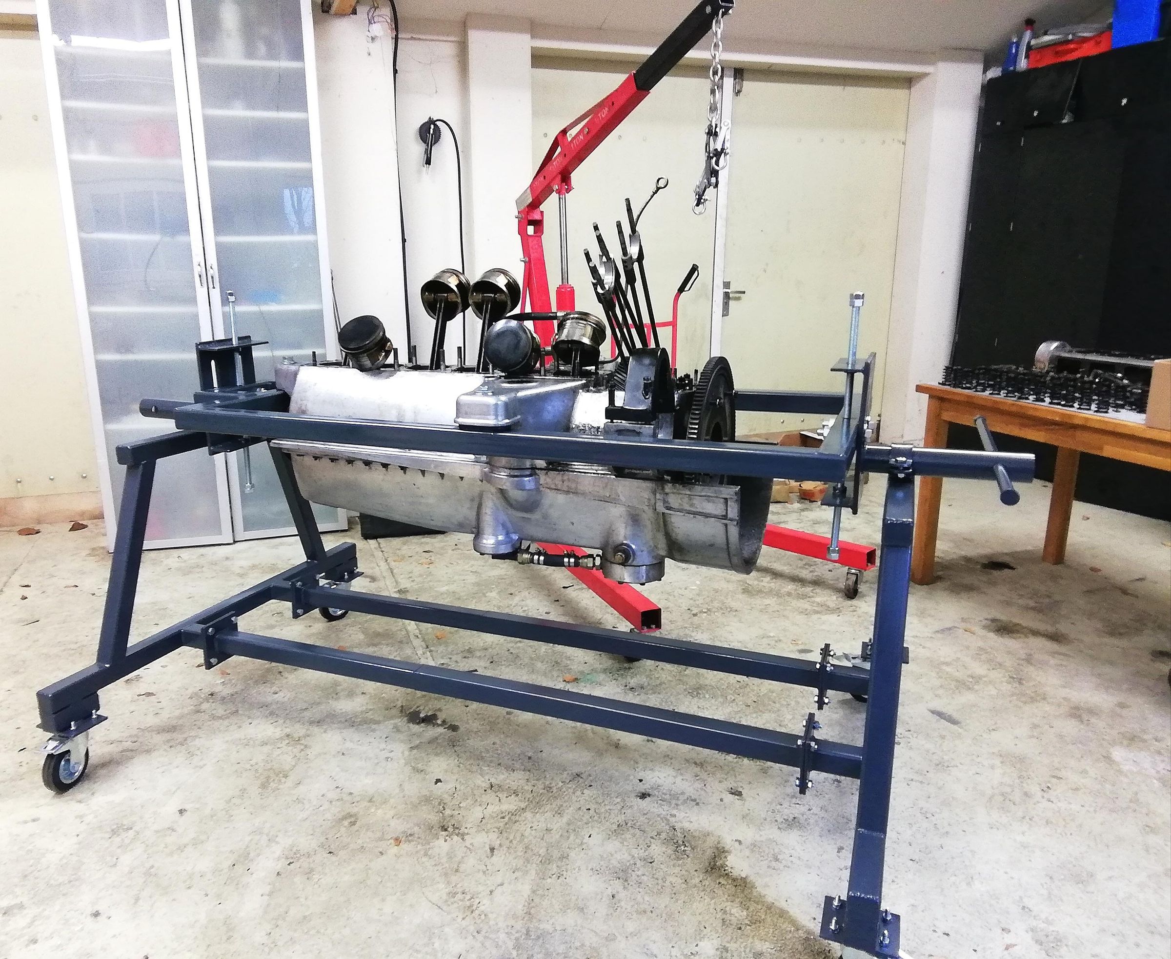 Engine Stand for 8 Liter Bentley Engine From 1928 : 16 Steps (with ...