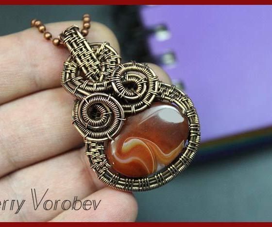 Wire Wrapped Stone Pendant Tutorial.