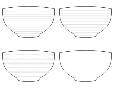 Craft Templates for Wooden Bowl Design