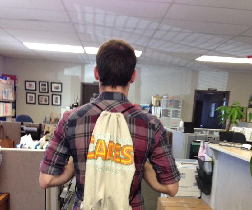 No-Sew T-Shirt Drawstring Backpack