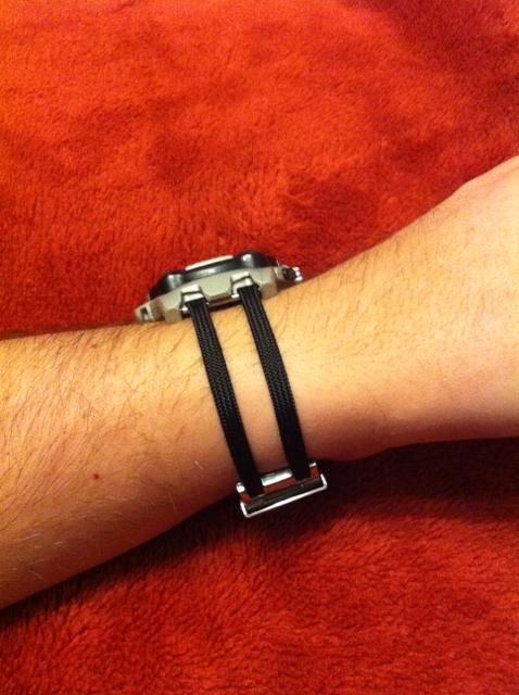 Simple Stylish Paracord Metallic Watchband Fix