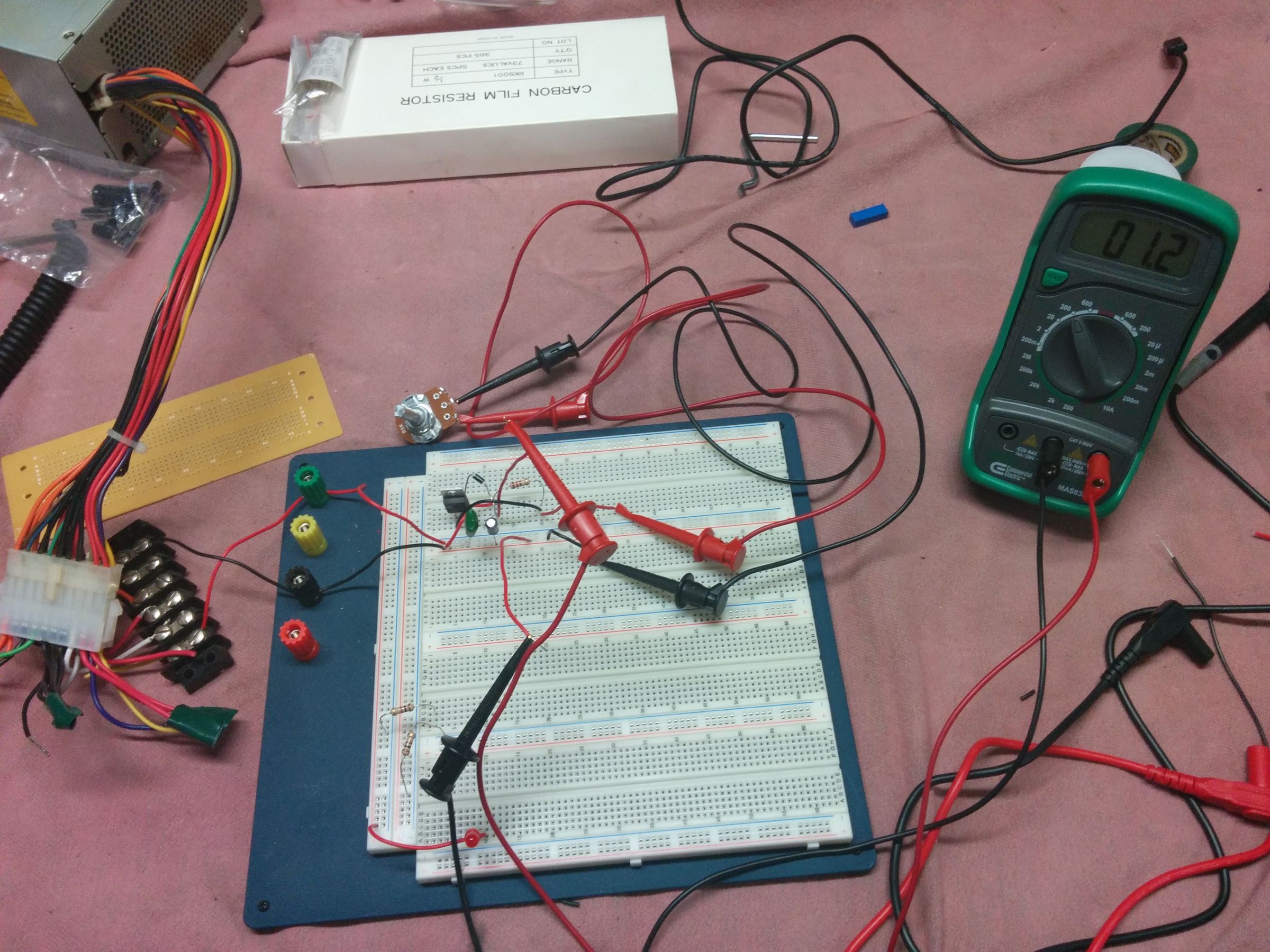 Bench Power Supply Using PC Power Supply : 6 Steps - Instructables