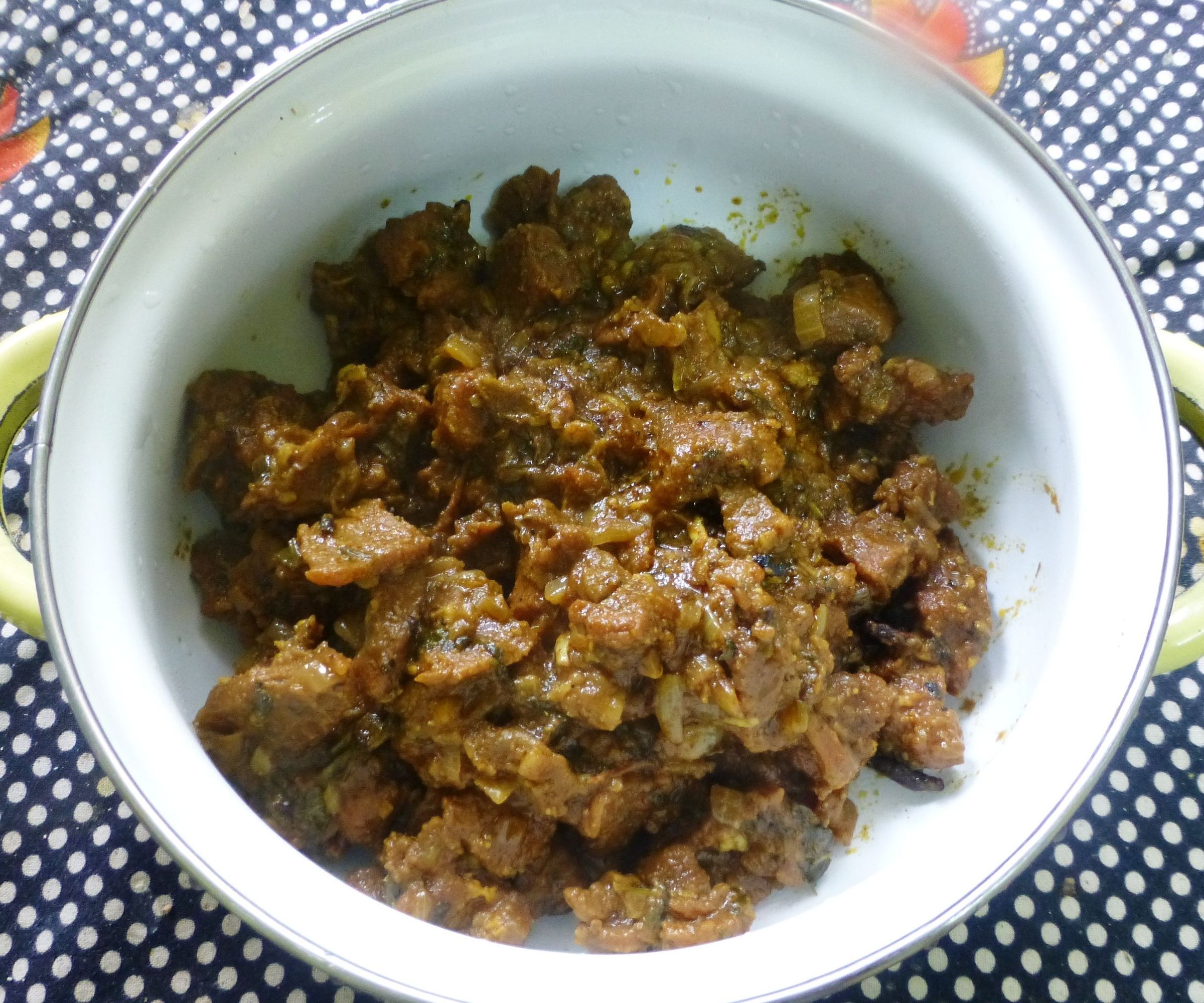 Mutton Chukka, Cooked in an Earthen Pot