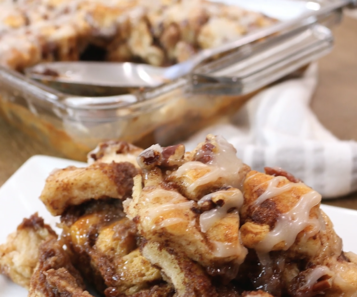 Cinnamon Roll French Toast Casserole