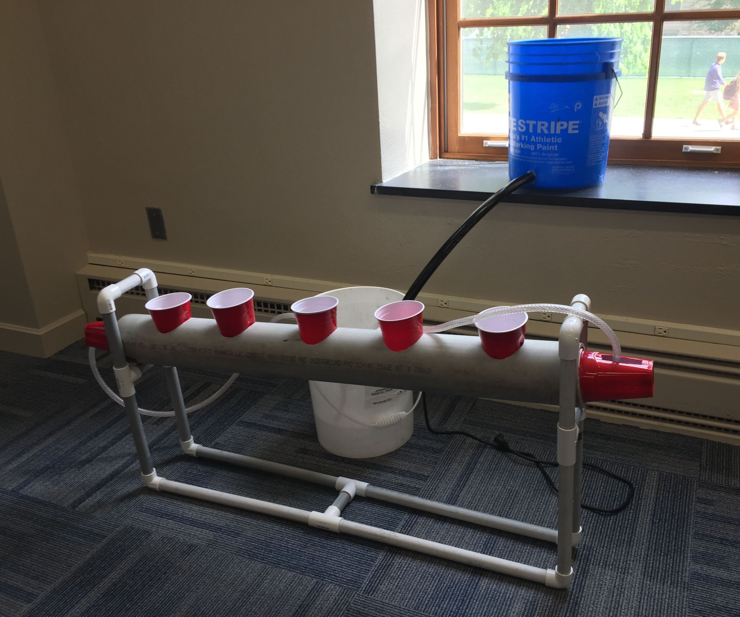 Greywater Recycling Nutrient Film Hydroponic System