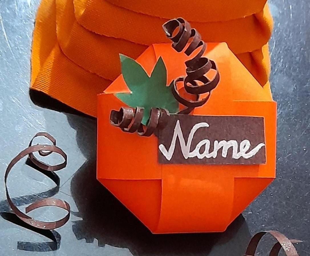 Pumpkin Name Card