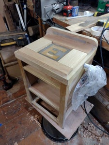 Resin Work and Wooden Panelled Surface - Making the Table Top and Backguard