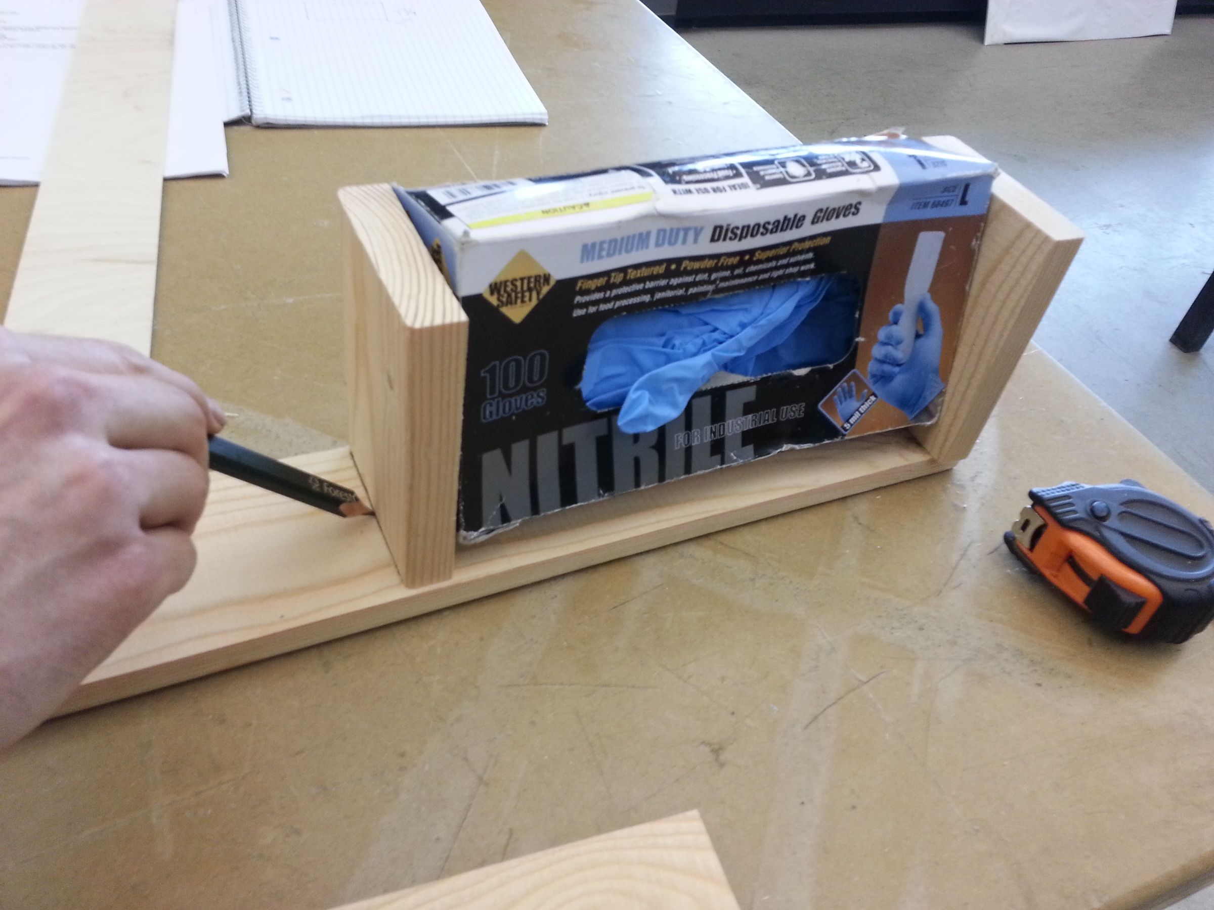 How to Make a Latex Glove Holder for a Pegboard 8 Steps Instructables