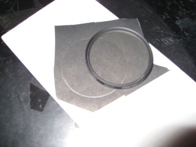 Cut Paper to Fit Inside the Filter Ring