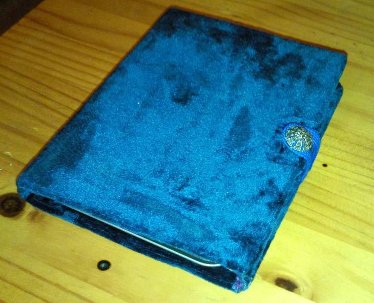 Blue Velvet Cover for You E-book Reader