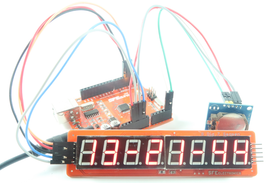 Digital Clock Project Using 8 Digit 7 Segment MAX7219 Module : 5