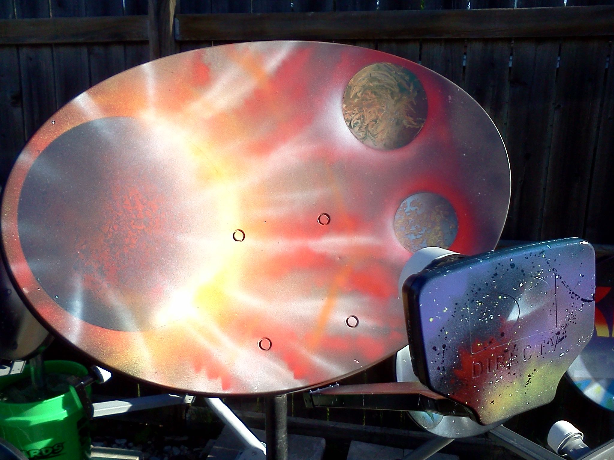 Painted Satellite Dish Instructables
