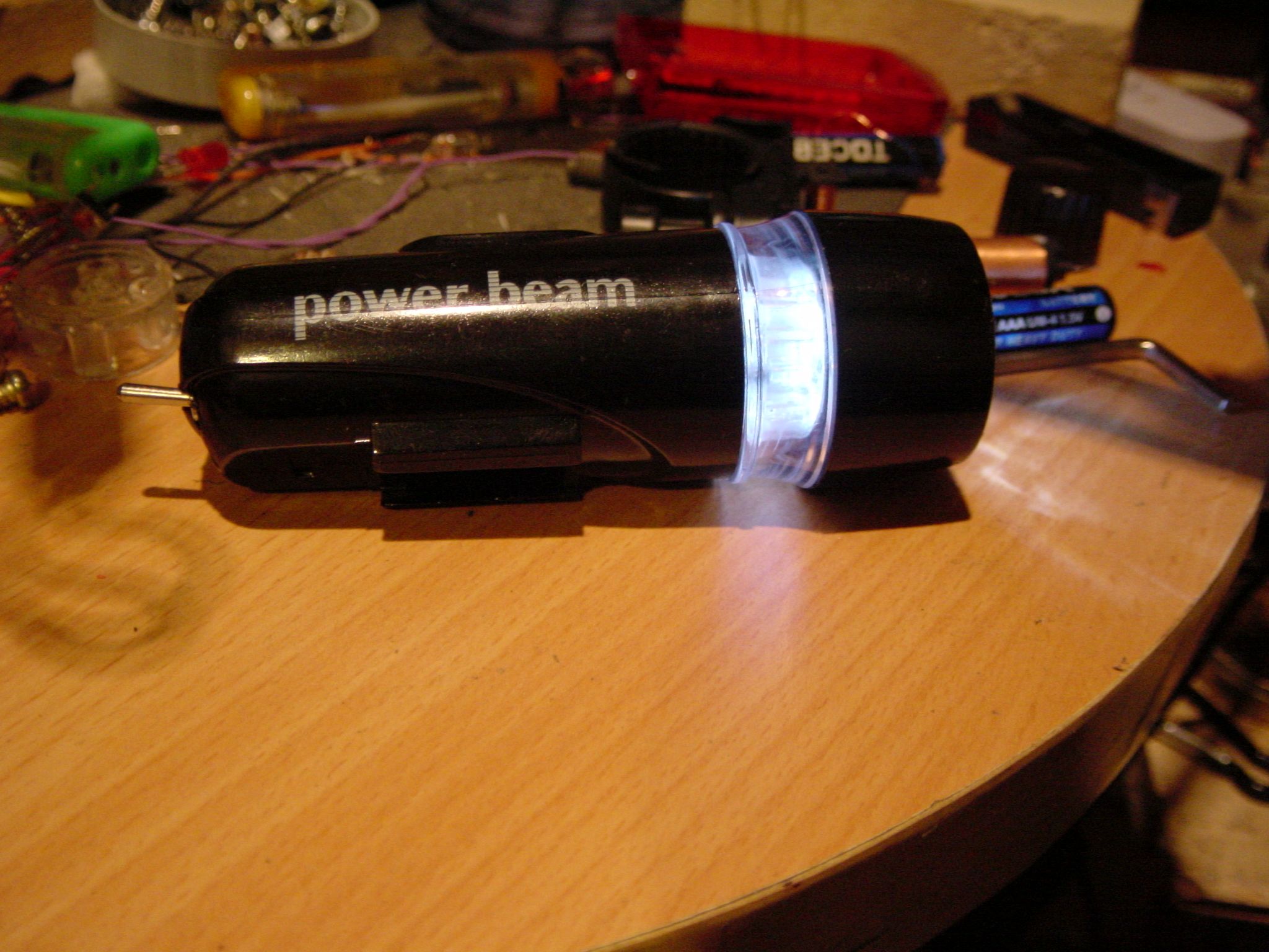 Joule Thief Bicycle Light (front)