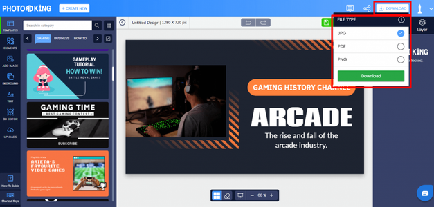 Preview & Download Your YouTube Thumbnail Template