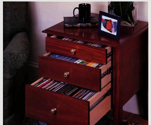 How to Build a Tape and CD Storage Table