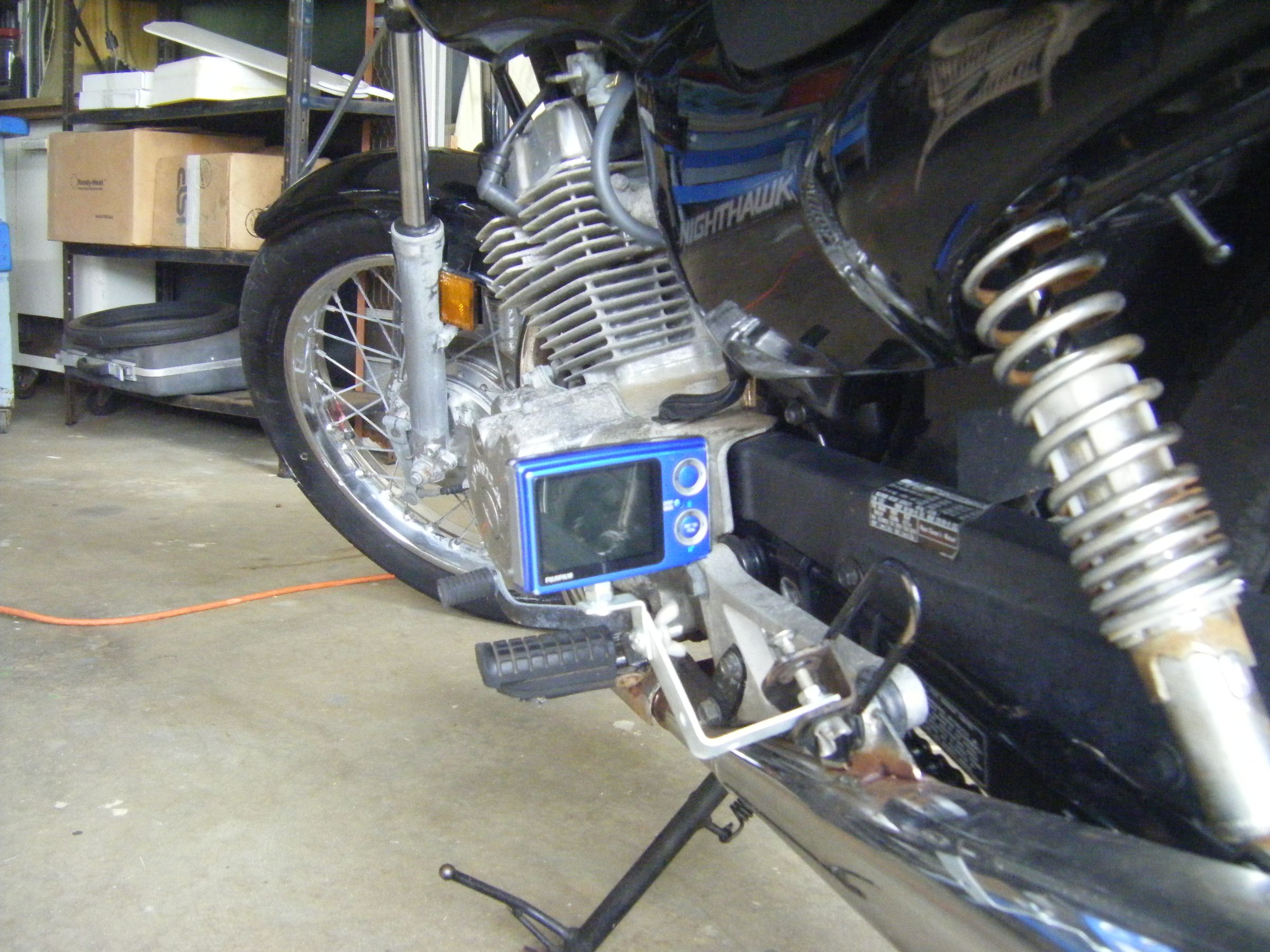 Motorcycle Rear Footpeg Camera Mount