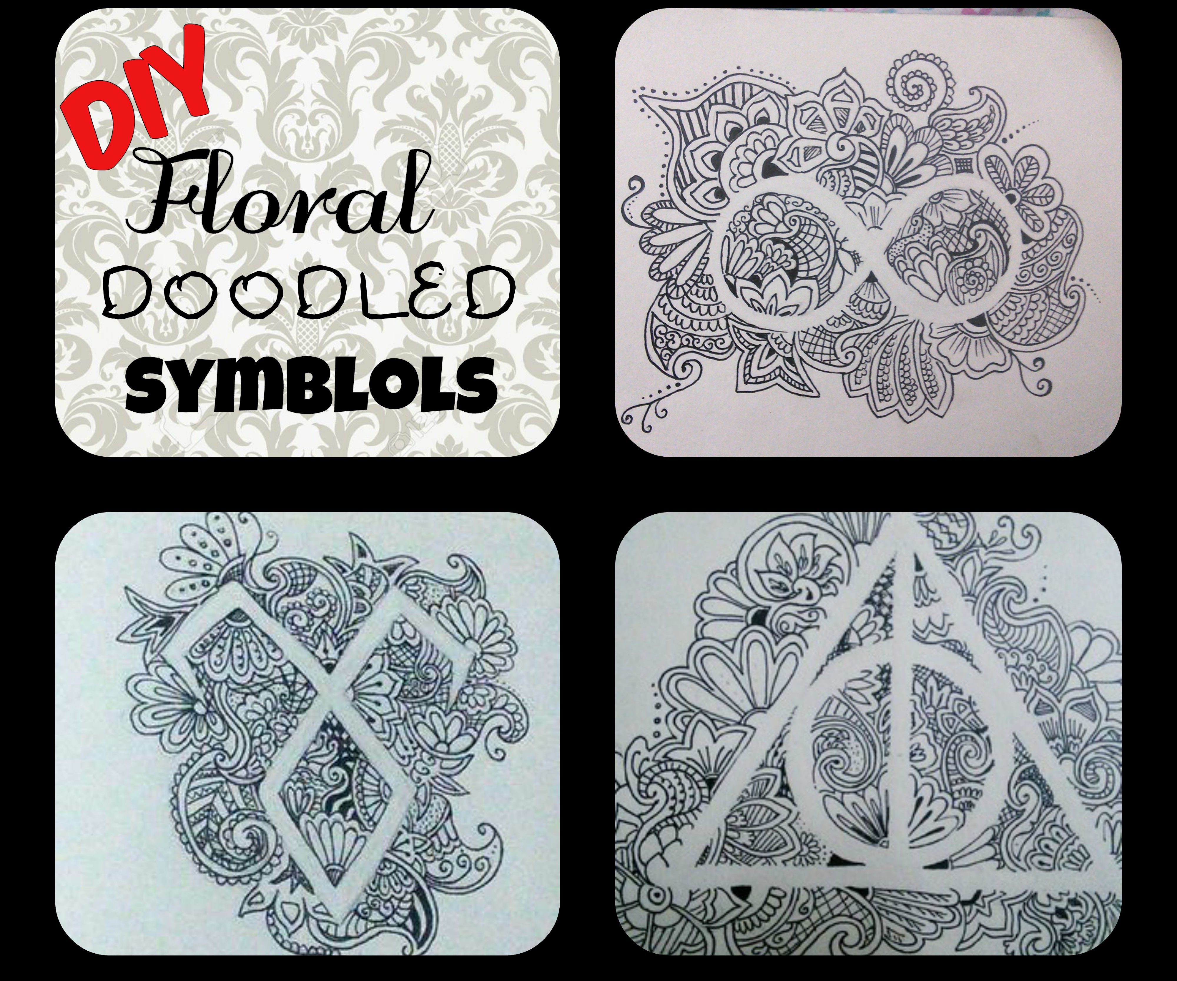 Floral Doodled Symbols! 