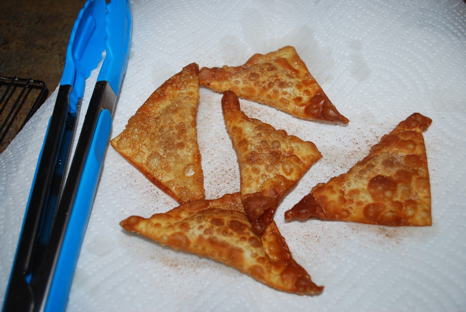 Fried mini apple pies