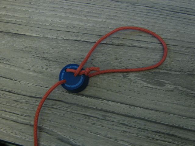 Line Tensioners Made From Bottle Tops