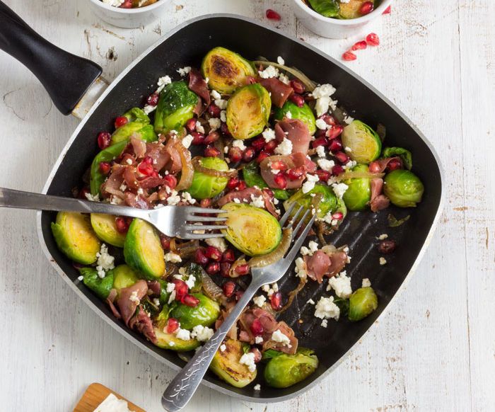 Brussels Sprouts Salad With Prosciutto