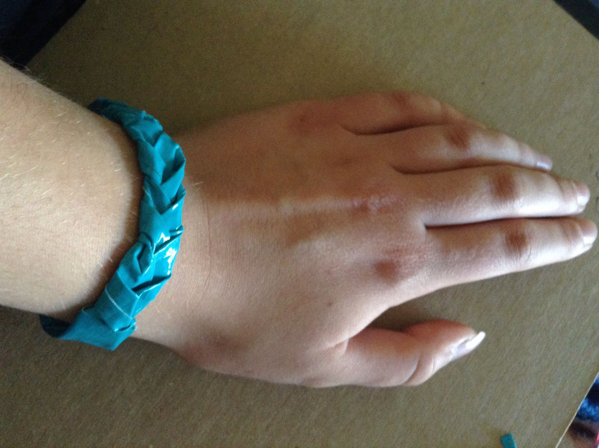 Braided Duct Tape Bracelet 7 Steps Instructables