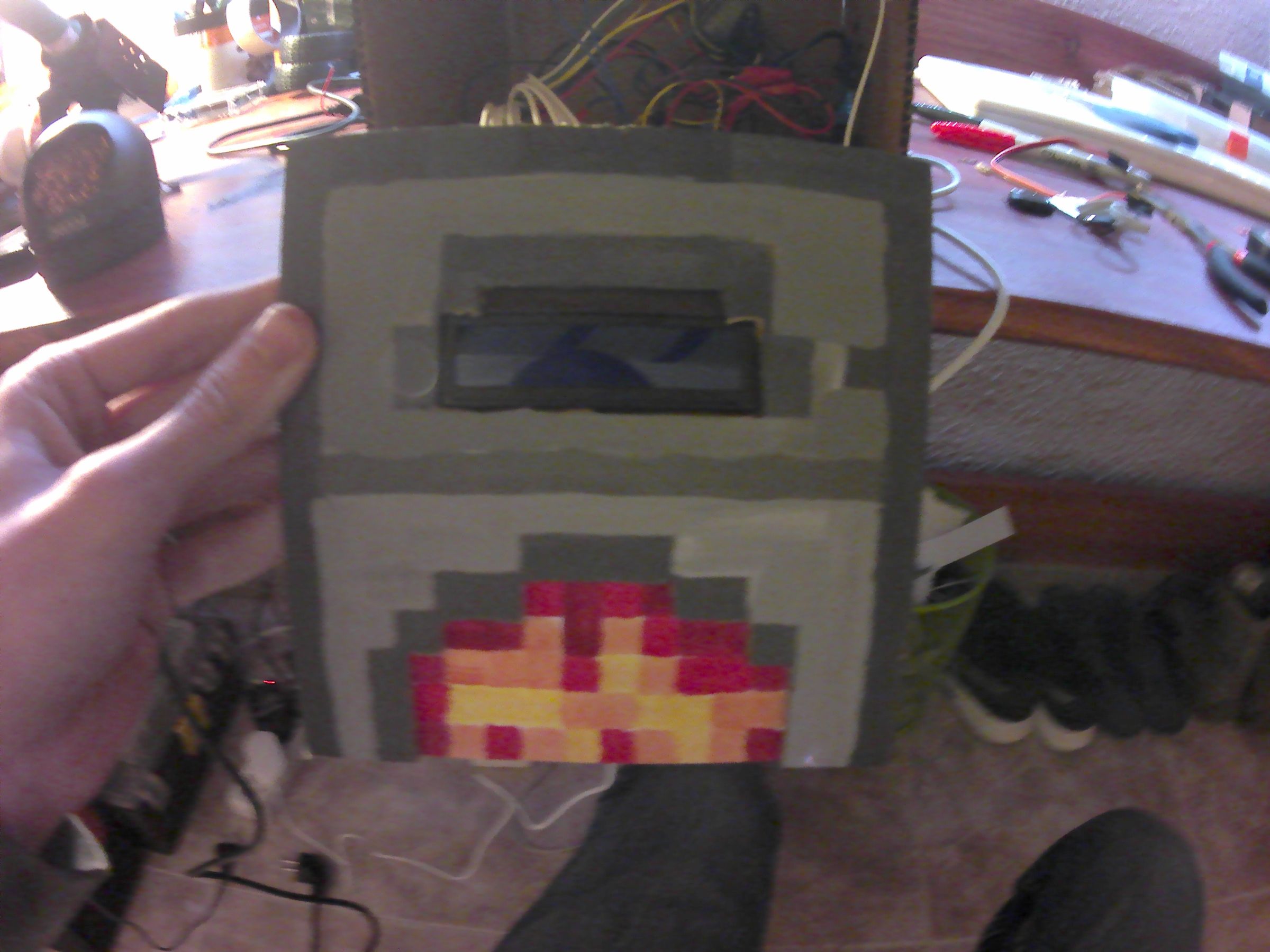 Minecraft Glowing Furnace Clock W/Arduino Nano : 5 Steps (with Pictures ...