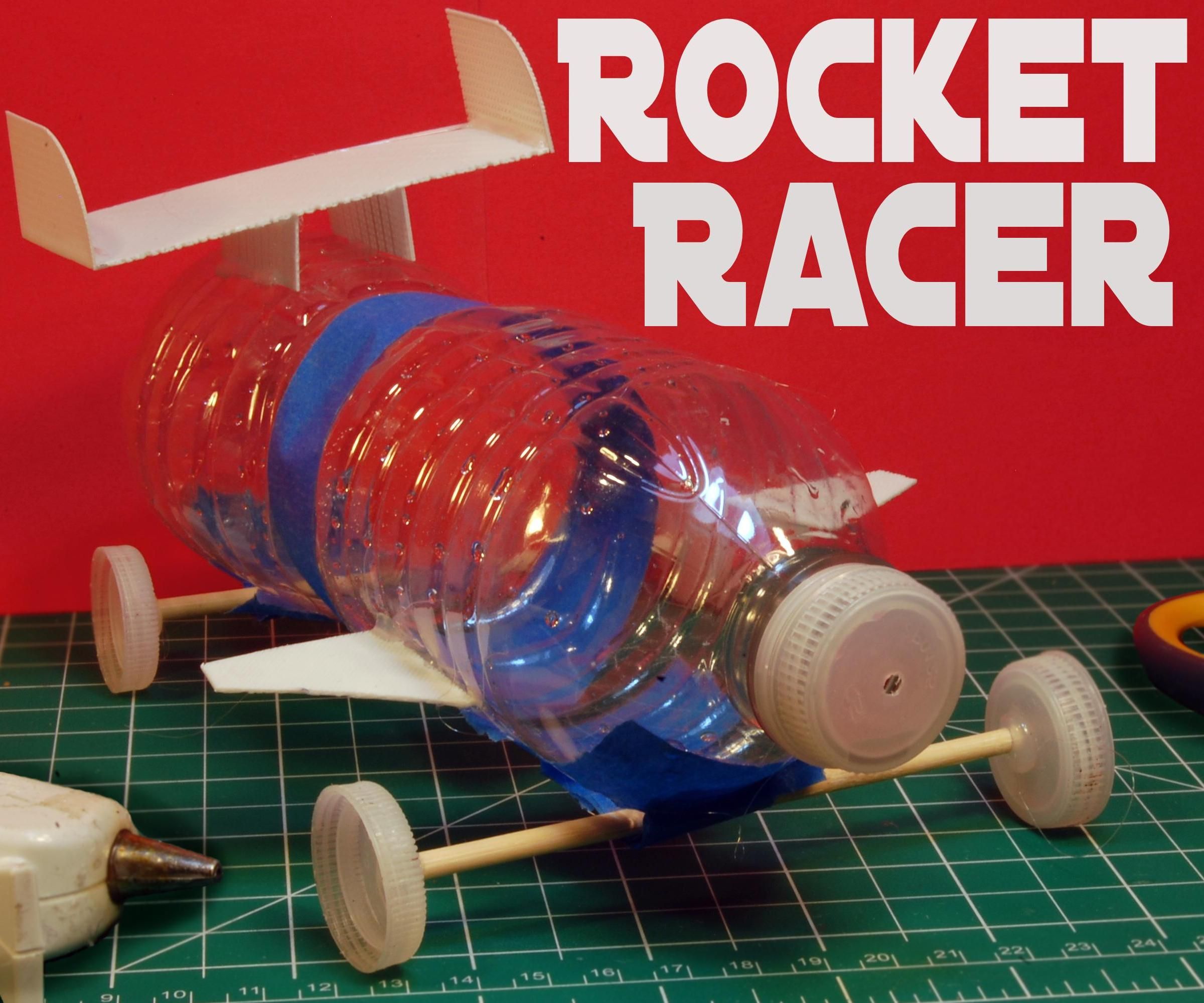 Baking Soda and Vinegar Upcycled Rocket Racer