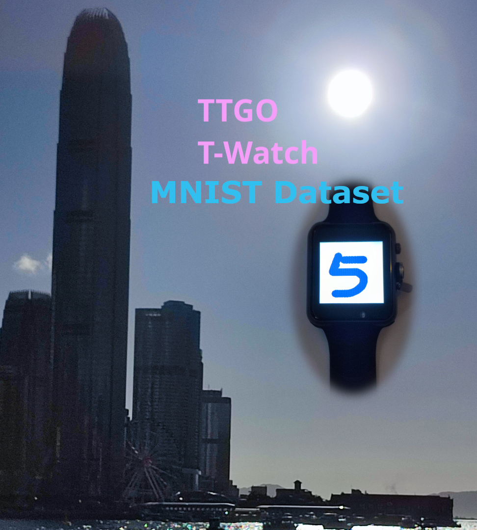 TTGO T-Watch Mnist Dataset Experiment With or Without TTGO T-Watch APIs