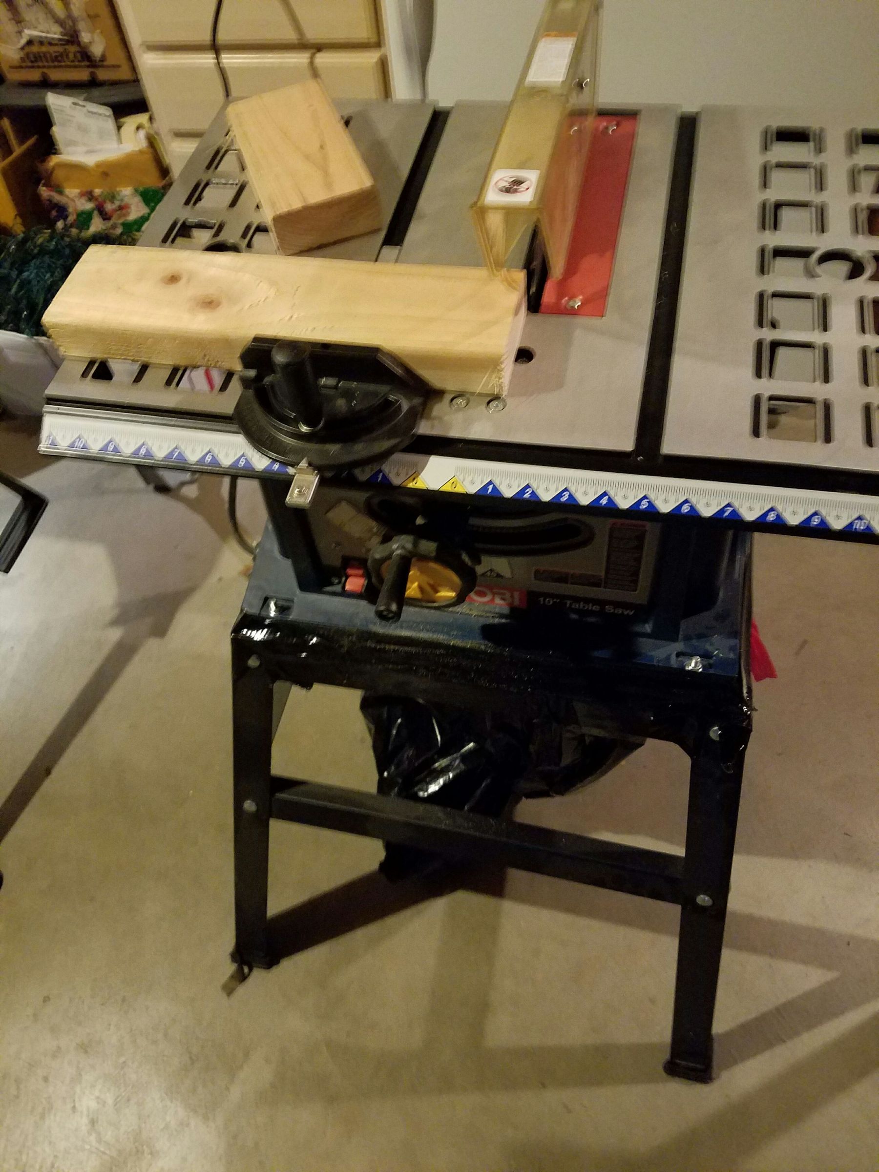 Cheap Tablesaw Dust Containment 