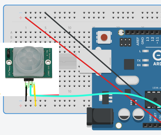 Alarm Using Arduino+ Pir+rfid Badge+servo Motor+nfc