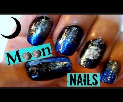 Moon Inspired Nail Art