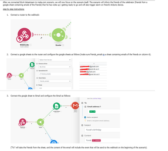 Celebrator Side - Create the Scenario