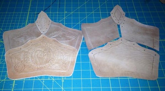 Mehndi Inspired Leather Bracers