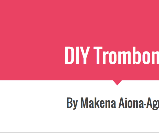 Easy DIY Trombone