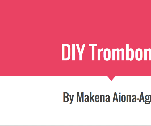 Easy DIY Trombone