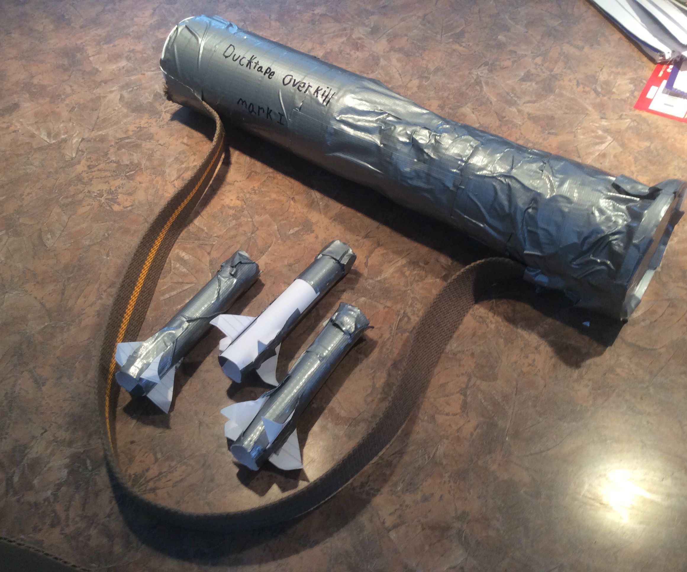 Airsoft Paper Rocket Launcher “Duck-tape Overkill Mark I”