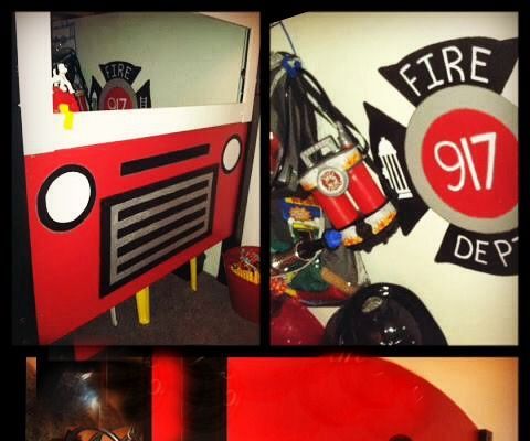 DIY Firetruck Bed 