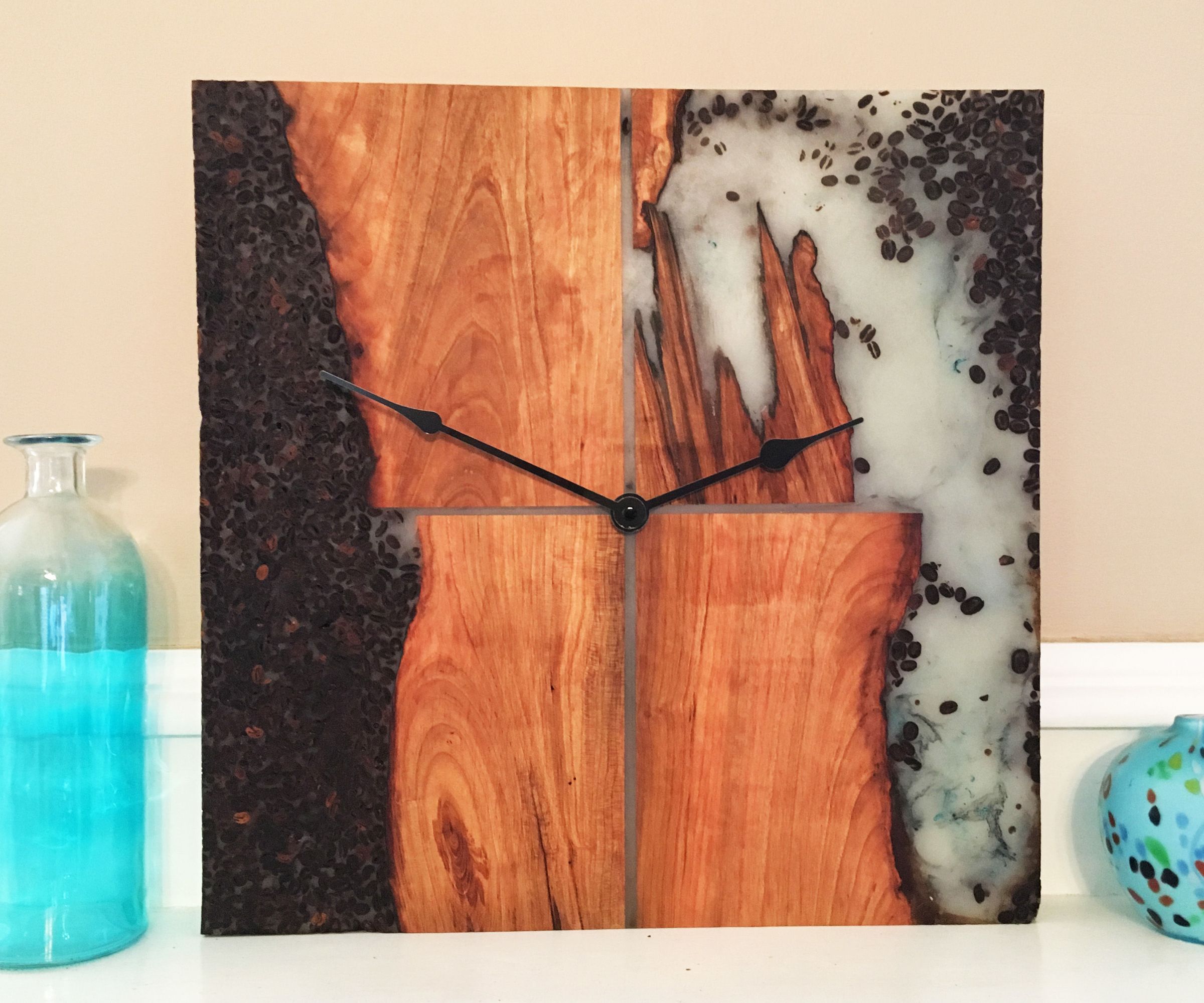 Live Edge Cherry Java Clock