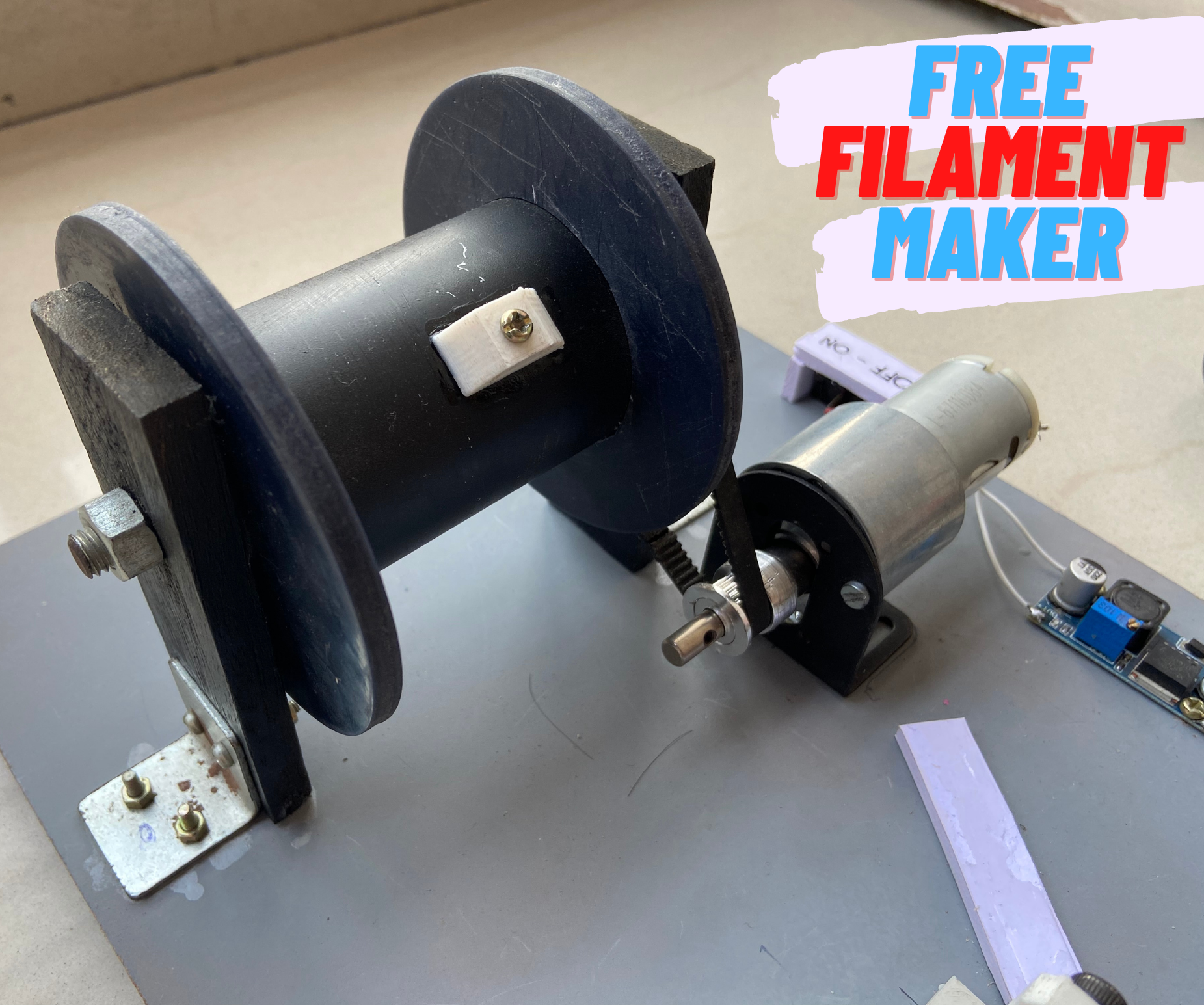 Ultimate Free Filament Making Machine for 3d Printer, Gives You Finish and Hardness Like ABS Filament