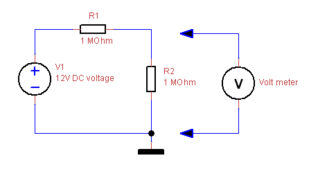 Measuring a Wrong Voltage in a Circuit With High Value Resistors ?