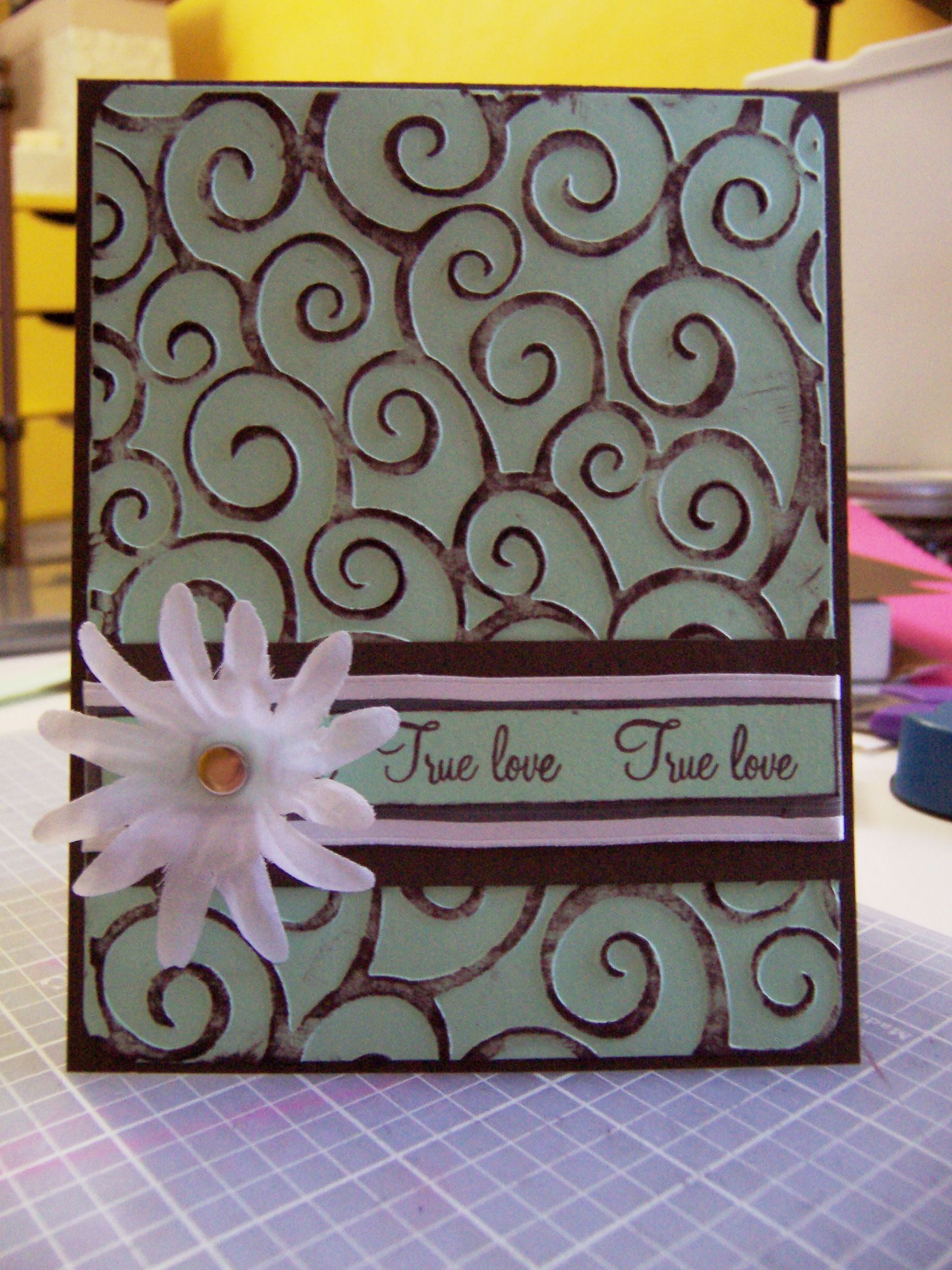 Mint Chocolate Chip Valentine Card